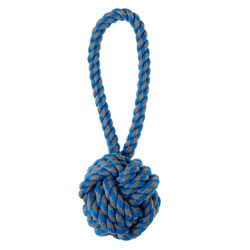 Fred & Ginger Knot Ball Chucker Dog Toy
